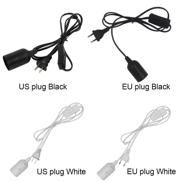 Lampe Strømkabler Pendel Lamper Ledninger EU STIK SORT EU STIK EU plug  Black 9de0 | EU plug Black | EU plug Black | Fyndiq