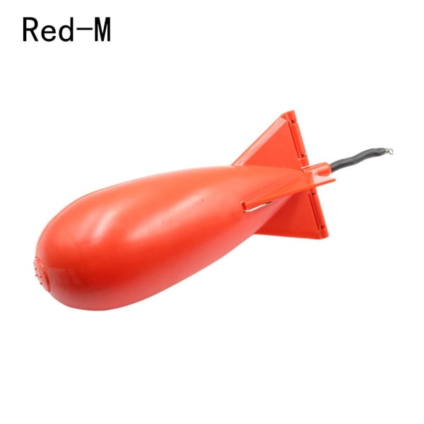 Fishing Rocket Feeder Bomb Float RED M
