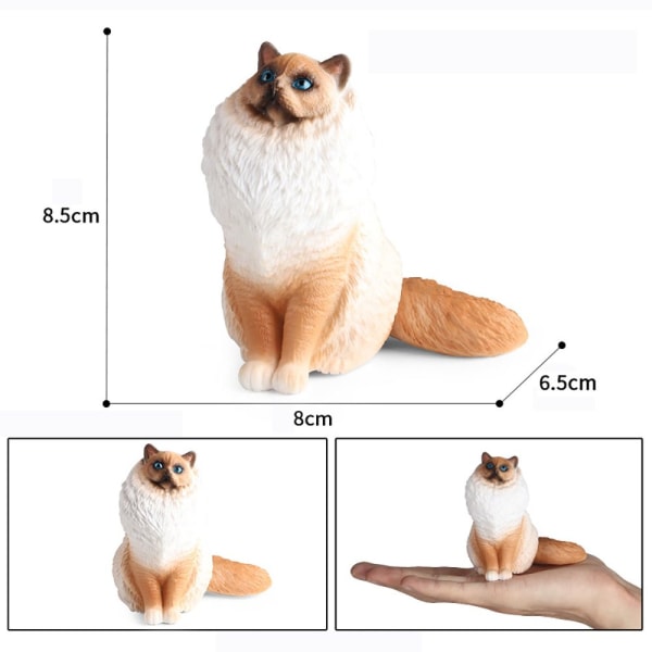Ragdoll Cat Model Siddende Figur TYPE 1 9f94 | Fyndiq