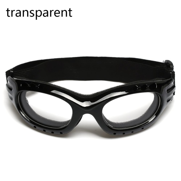 2 stk Vindtett linseramme solbriller TRANSPARANT