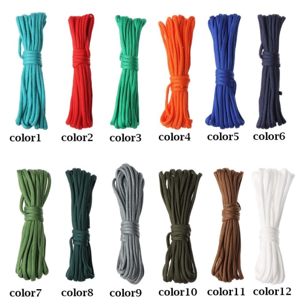 1PC Paracord ledningsreb faldskærmssnor lanyard teltreb FARVE 2