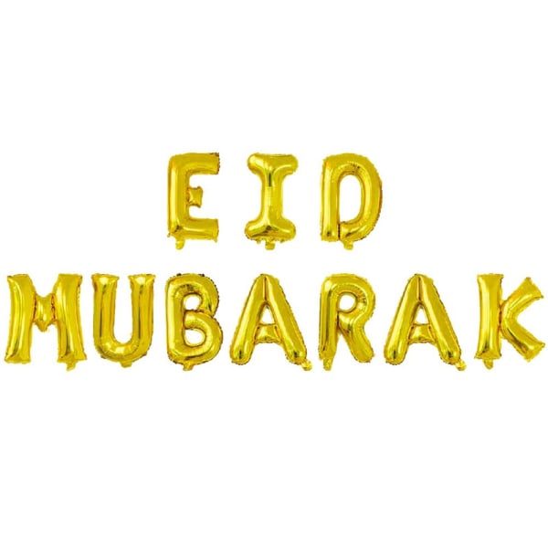 Eid Mubarak-balloner Eid-dekorationer 7 7