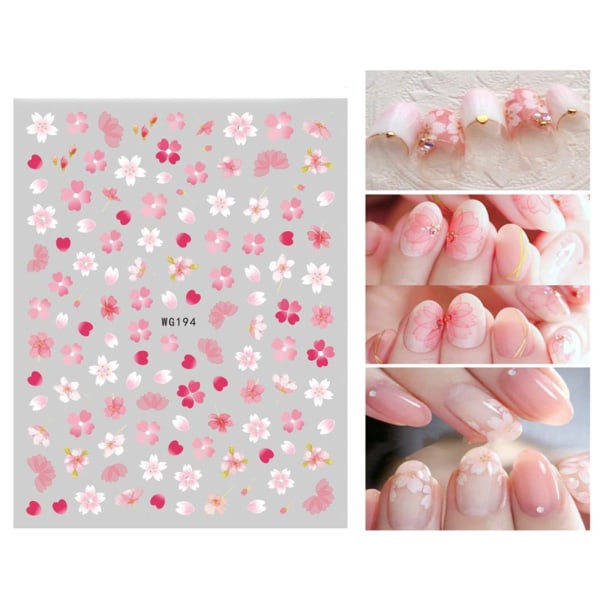 Nail Art Sticker 3D Daisy Decor Blomstrende blomst 6
