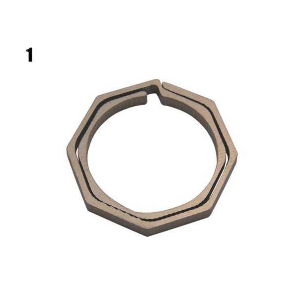 Nyckelring Octagon Titanium TC4 Ti Hook Spänne Nyckelring 1