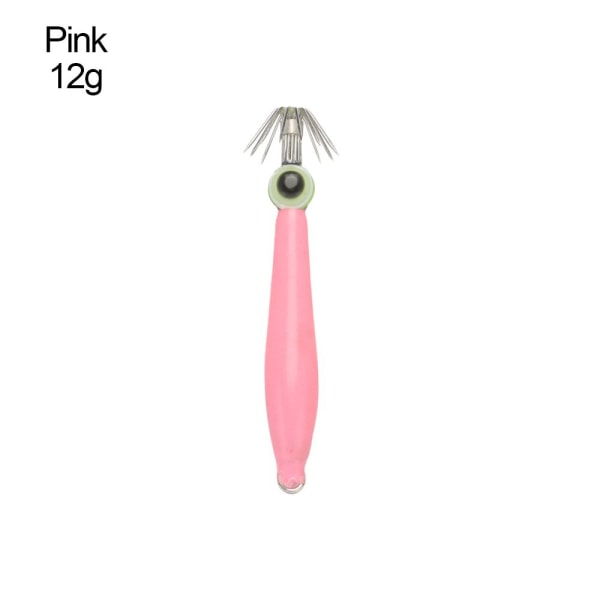 Bläckfiskkrok med fiskögon Octopus Bait PINK12G 12G