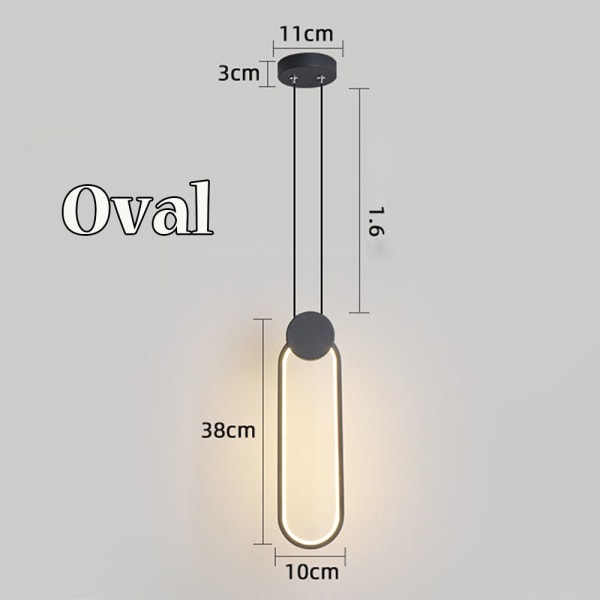 Pendellampe LED OVAL