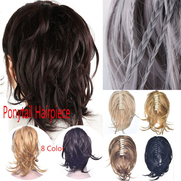 Hestehale Hairpiece Clip In Hair Extensions 1B