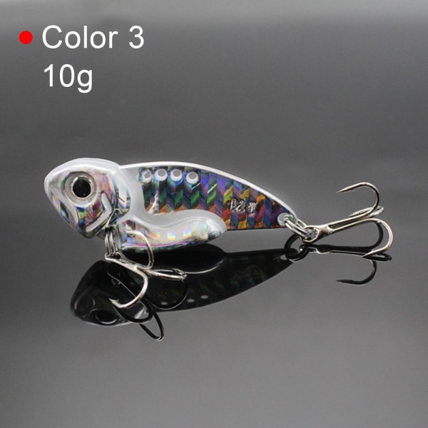 Fishing Metal VIB lokker Jig Metal Slice 10G3# 3#