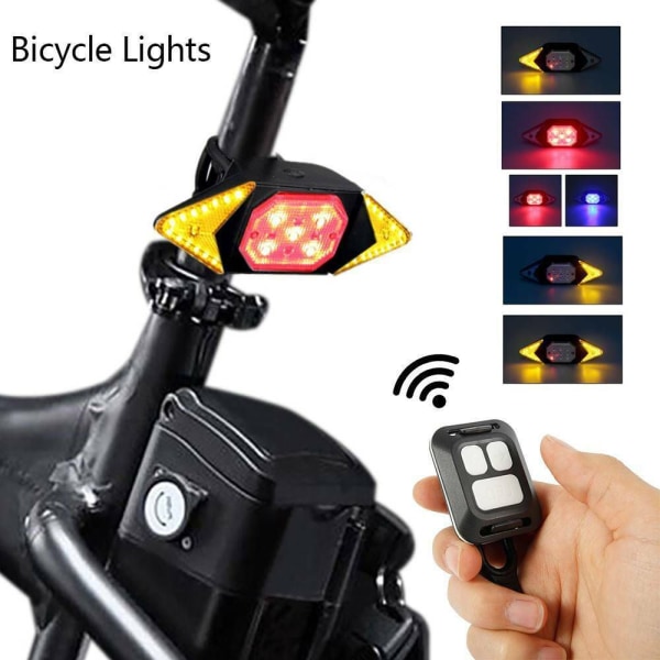 Polkupyörän merkkivalo LED-vilkut Pyörän takavalo MUSTA 2537 | Fyndiq