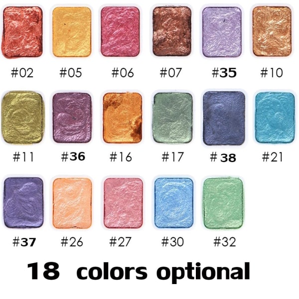 1 Box Nail Solid Watercolor Pigment Glitter 16