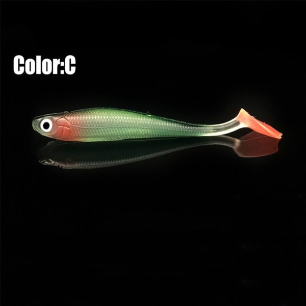 5 kpl/erä Worm Fishing Lures Soft Bait Swimbait Silicone