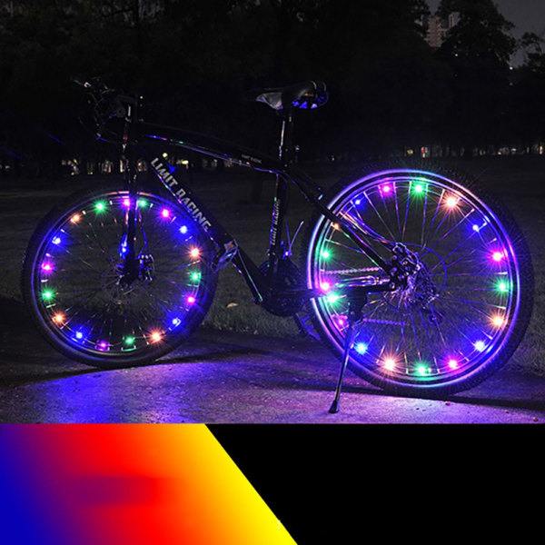 Polkupyörän pinnan valo Pyörän renkaan rengaslamppu VIHREÄ cdb1 | Fyndiq