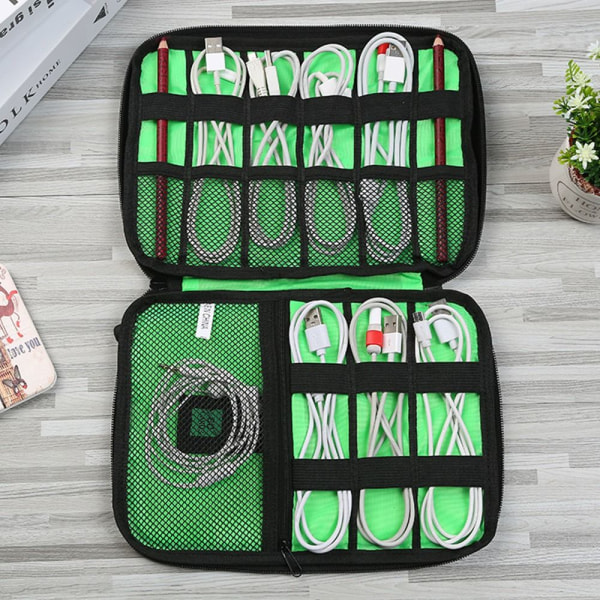 Gadget Cable Organizer Opbevaringspose GUL