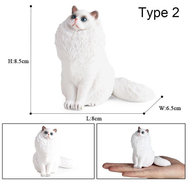 Ragdoll Cat Model Siddende Figur TYPE 1 9f94 | Fyndiq