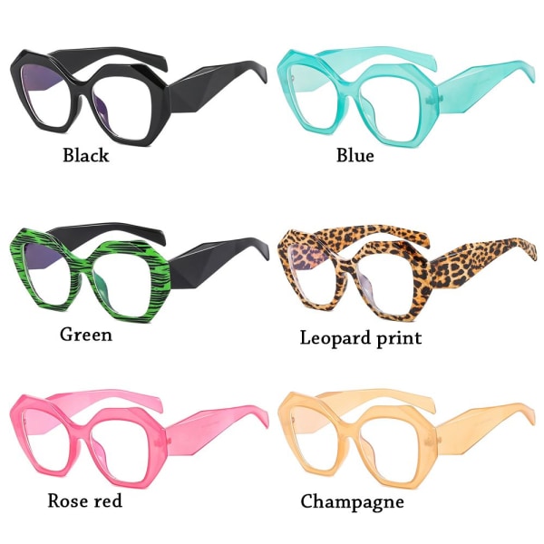 Anti-Blue Light Briller Overdimensjonerte briller LEOPARD PRINT leopard  print 62b4 | leopard print | Fyndiq