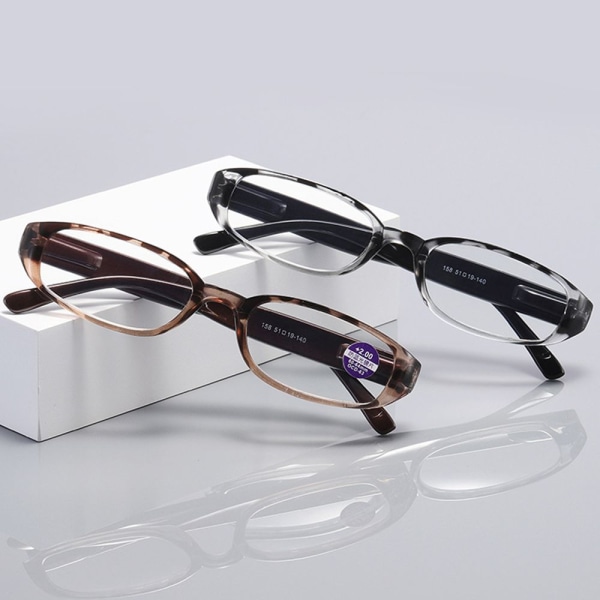 Lesebriller Presbyopia Briller BRUN STYRKE +2,50