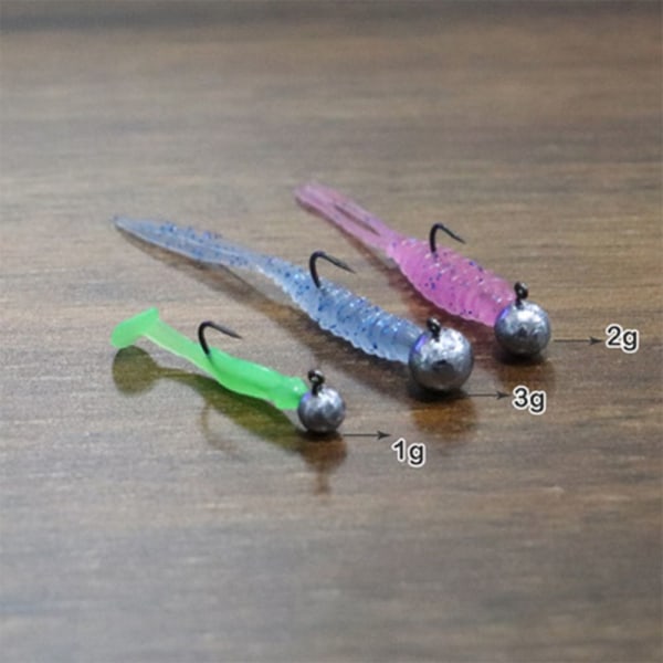 Lead Head Hook Jigging Bait RED - 5G RED - 5G