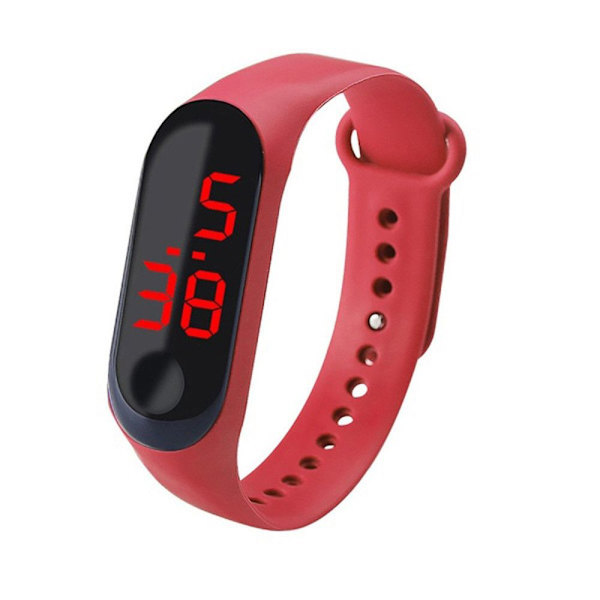 LED Digital Watch Armbandsur Sport Watch SVART