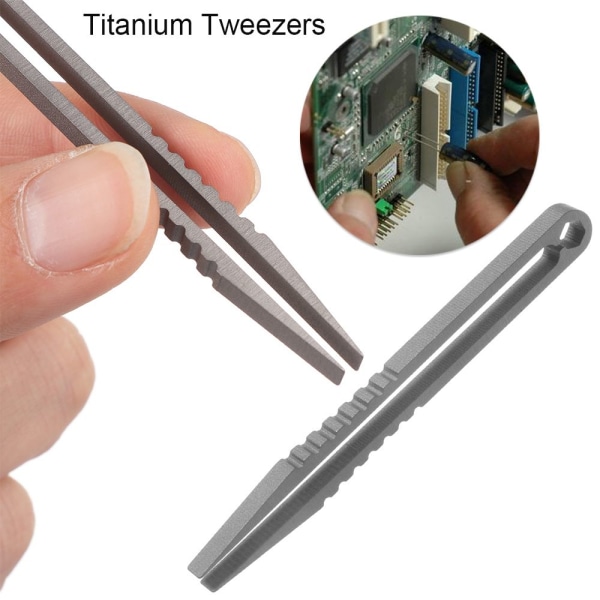 Titanium Pincet TC4 Clip Pick Up Clamping SØLV