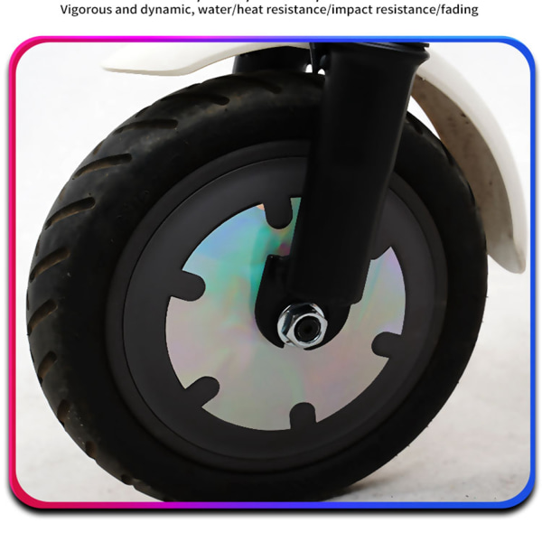 Framhjulsdekal PVC-motorskyddande DISTORTION