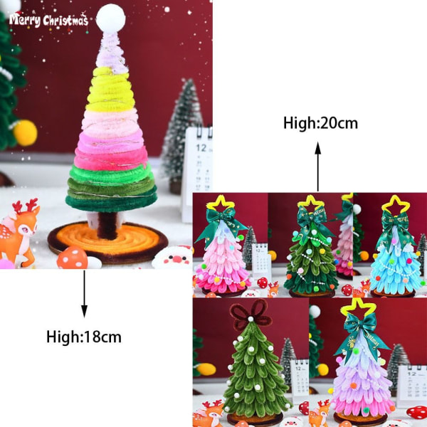 Joulukuusi Käsintehdyt koristeet Xmas Tree Materiaalipaketti VIHREÄ a892 |  Fyndiq