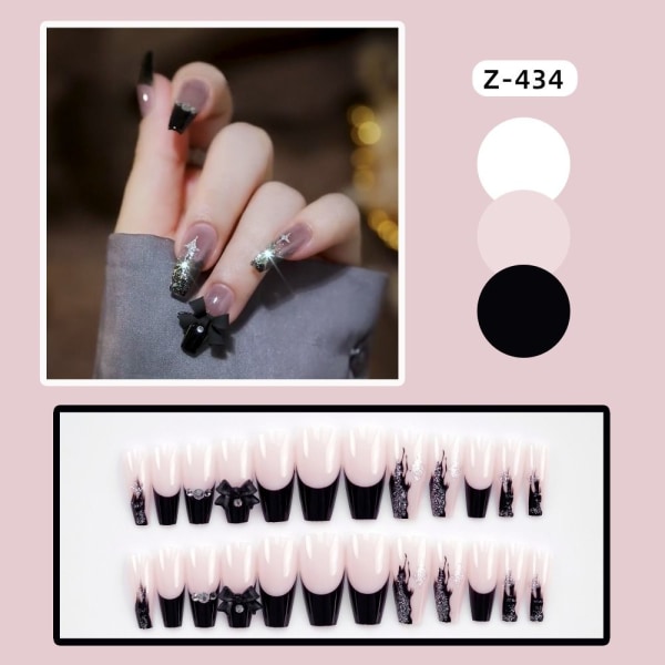 24stk Fake Nails Lang kiste DY-23 DY-23 DY-23