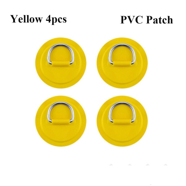 1/4 stk PVC Patch Elastisk Bungee Reb GUL 4 STKSPVC PATCH PVC