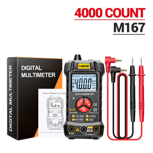 Digital Mini Smart Multimeter Strømspenningstester M167(BOX)