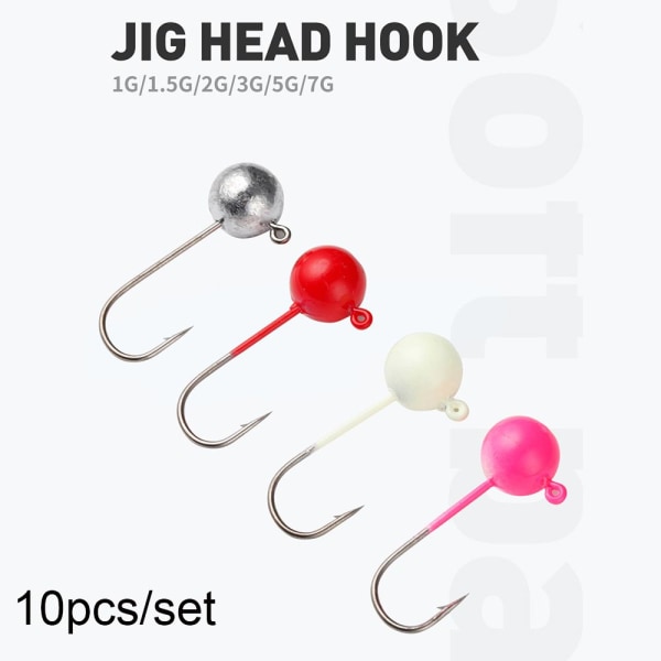 Lead Head Hook Jigging Bait RED - 5G RED - 5G