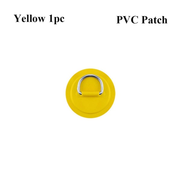 1/4 st PVC-lapp Elastiskt bungee-rep GUL 1 PCPVC-PLATCH PVC