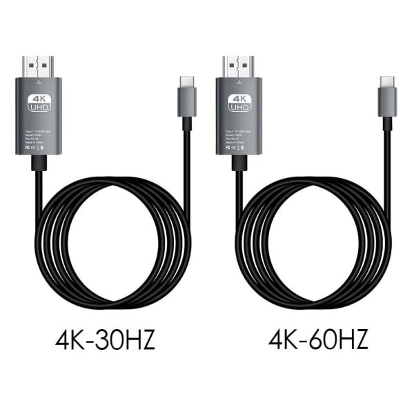 Type-C-HDMI-sovitinkaapeli 4K-30HZ 4K-30HZ