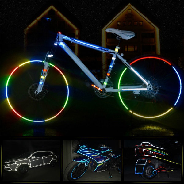 Cykel reflekterende klistermærker Motorcykel Cykel Reflektor Hjulfælg