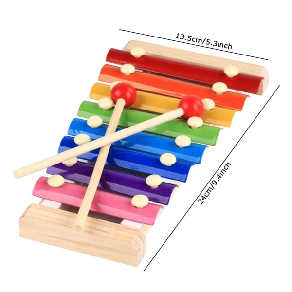 8-skalig leksak med åtta toner stil Xylofon