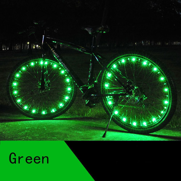 Polkupyörän pinnan valo Pyörän renkaan rengaslamppu VIHREÄ cdb1 | Fyndiq