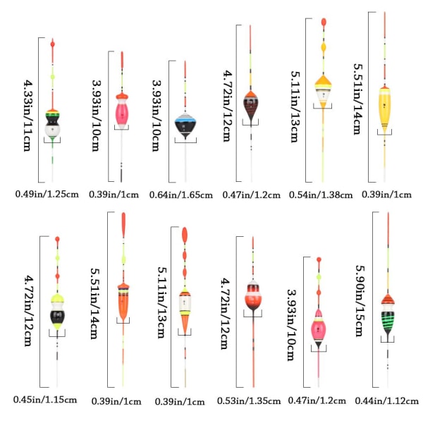 Isfiske lokke Float Floats Bobbers 10 10