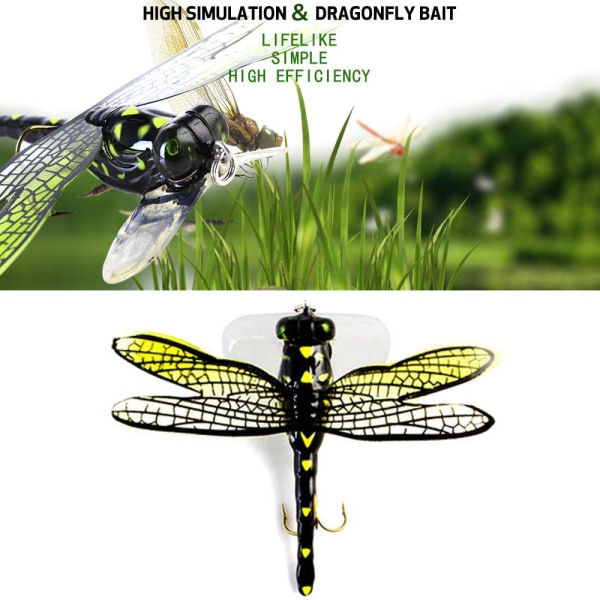 Dragonfly Fluefiske lokkefluer Insekt Bionic Agn FARGE E
