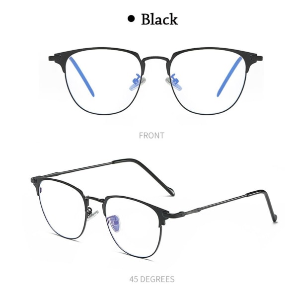 Anti-Blue Light Lasit Ylisuuret silmälasit MUSTA MUSTA Black 1b68 | Black |  Black | Fyndiq