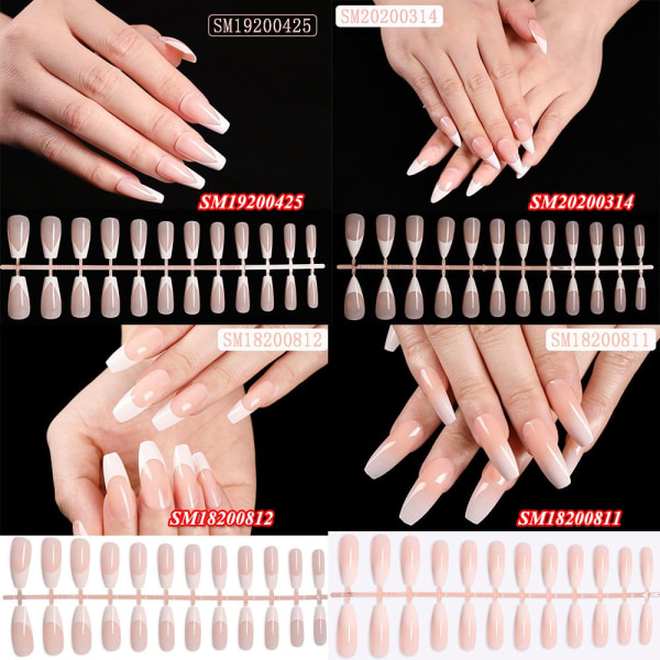 Falske Nail Tips Manikyr Verktøy Fake Nails SM19200308