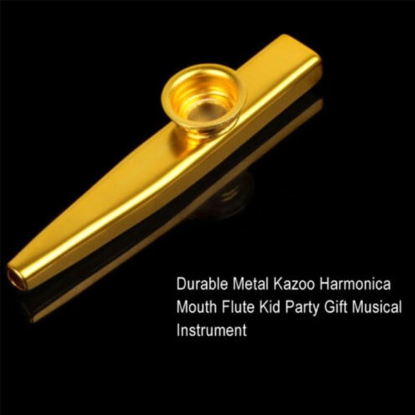 Kazoo Fløyte Munnspill Metal SØLV