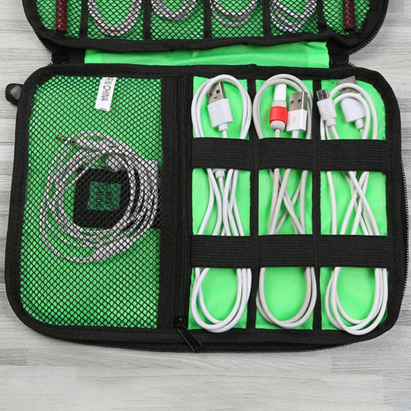 Gadget Cable Organizer Opbevaringspose GUL