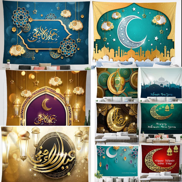 Eid-teppe Mubarak-dekorasjon 06 06
