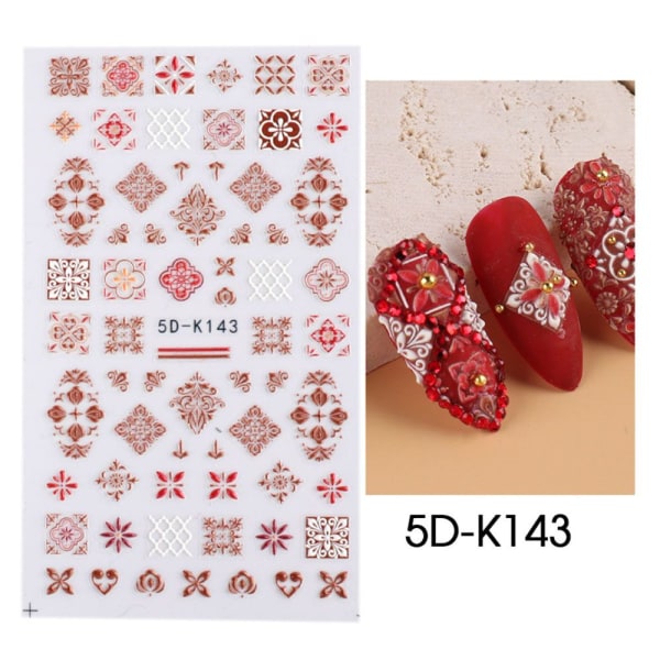 Nail Stickers 5D 5D-K143