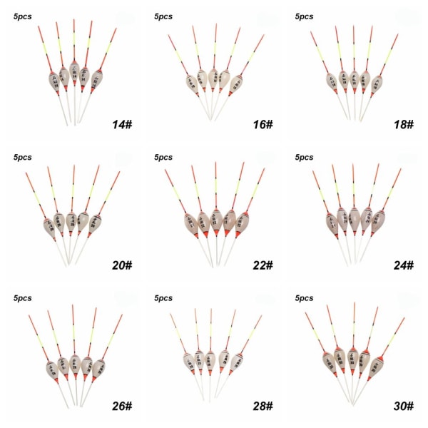 5st fiskeflottor Balsa Flotteur Balsa Wood 14