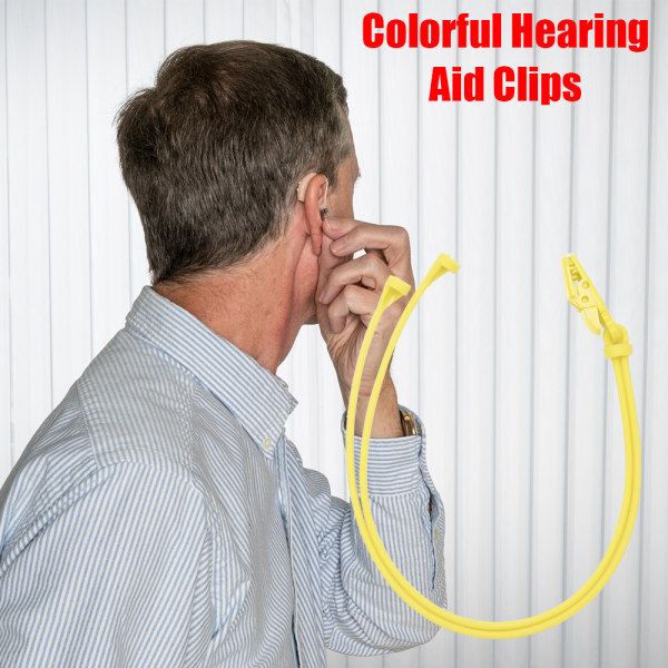 Hörapparatklämmor Hörapparathållare SVART