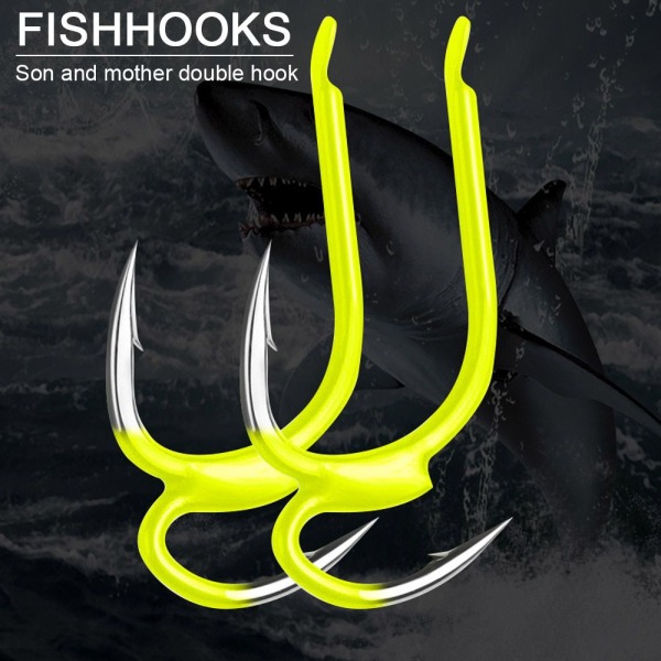 10 kpl / set Fishhooks Double Hook 10# 10#