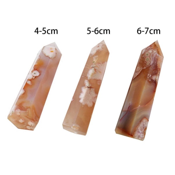 1 PC Cherry Agate Natural Crystal Point 6-7CM