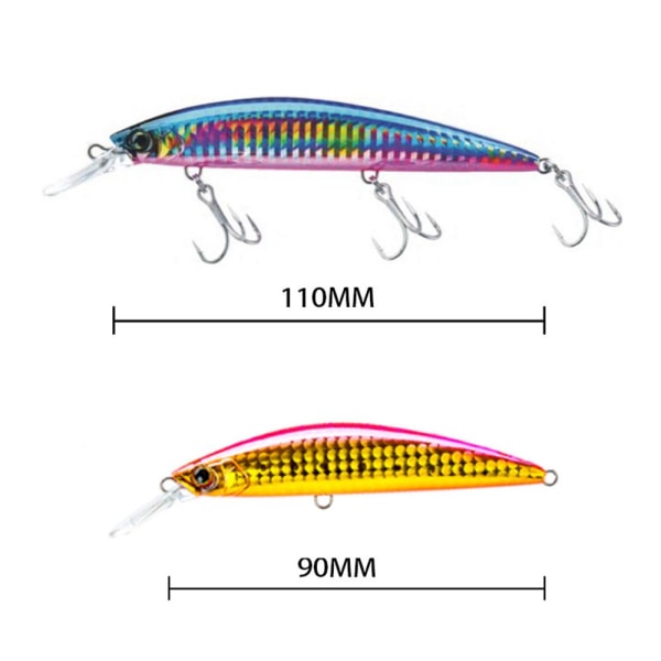 Minnow Baits Fiskekroker FARGE B - 27G/90MM FARGE B - 27G/90MM