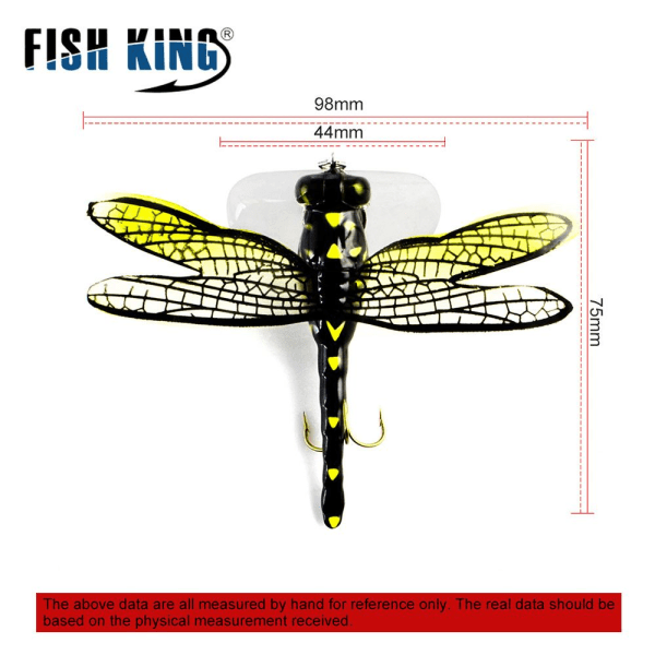 Dragonfly Flugfiske Lure Flugor Insekt Bionic Bete FÄRG E