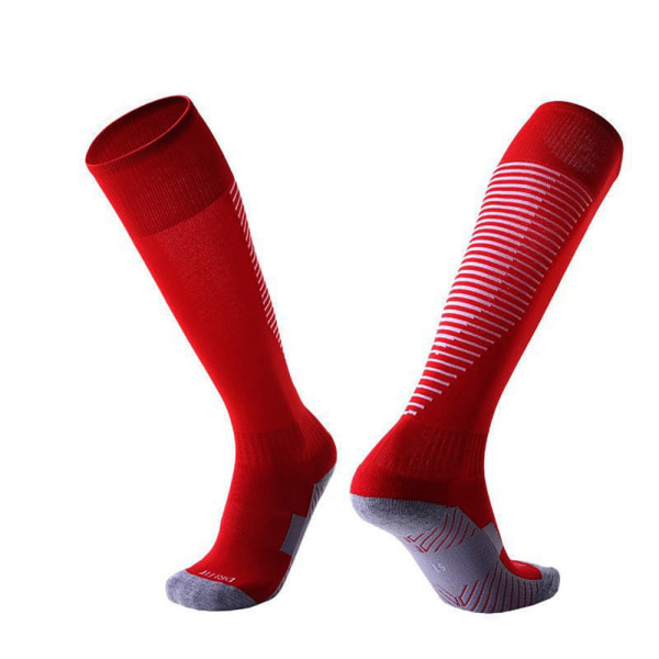 1 pari urheilusukat Ski pitkät sukat juoksusukat RED&BLACK M