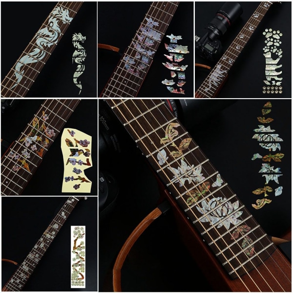 Gripebrett-klistremerke Ultratynne klistremerker Cross Inlay Decals 14